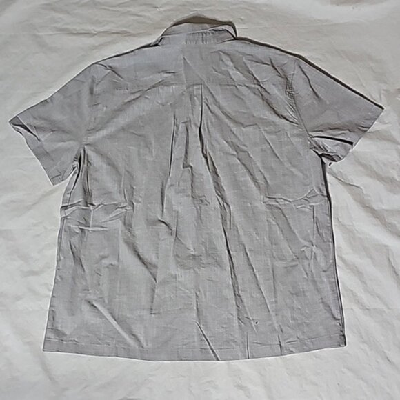 Unbranded Men's X-Large Gray Linen Blend Button Front Shirt with Pockets NWOT - Picture 2 of 13